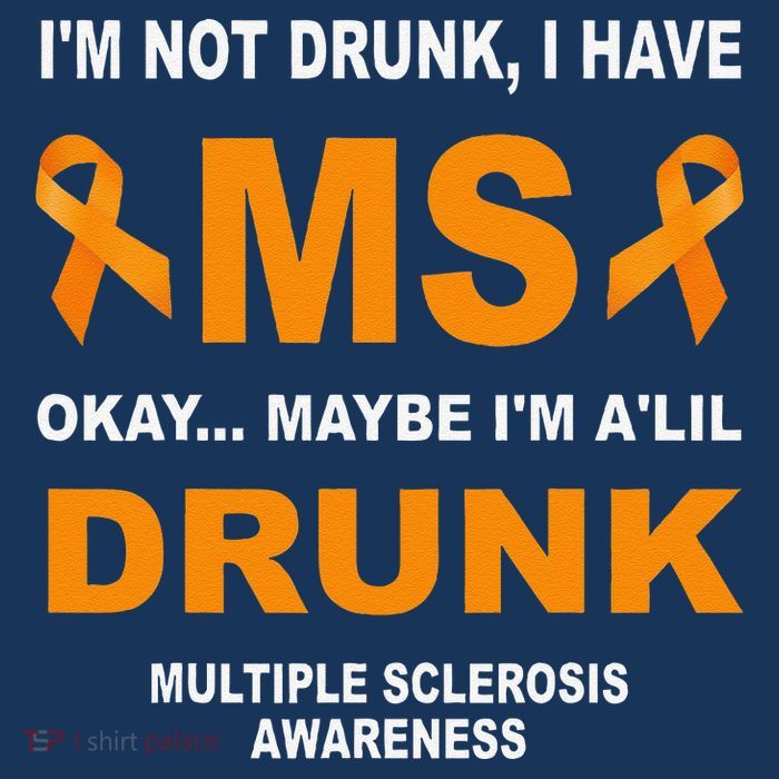 IM Not Drunk I Have Ms Multiple Sclerosis Awareness 7 Panel Mesh Trucker Snapback Hat