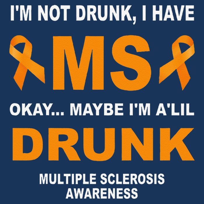 IM Not Drunk I Have Ms Multiple Sclerosis Awareness Mousepad
