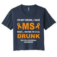IM Not Drunk I Have Ms Multiple Sclerosis Awareness Crop Top