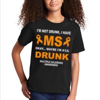 IM Not Drunk I Have Ms Multiple Sclerosis Awareness Kids T-Shirt