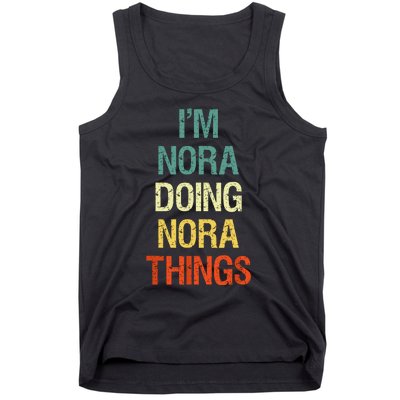 IM Nora Doing Nora Things Personalized First Name Gift Tank Top