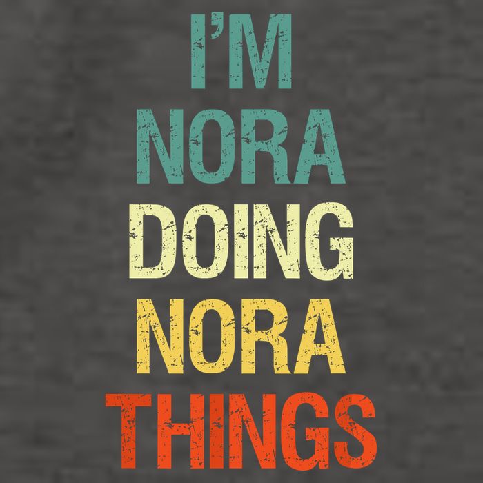 IM Nora Doing Nora Things Personalized First Name Gift Vector Backpack