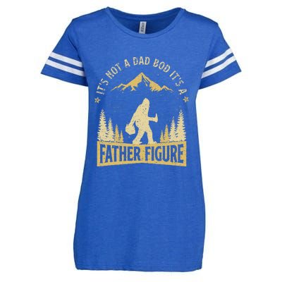 Its Not Dad Bod Its Father Figure Fathers Day Beer Bigfoot Enza Ladies Jersey Football T-Shirt