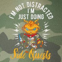 IM Not Distracted IM Just Doing Side Quests Legacy Tie Dye Trucker Hat