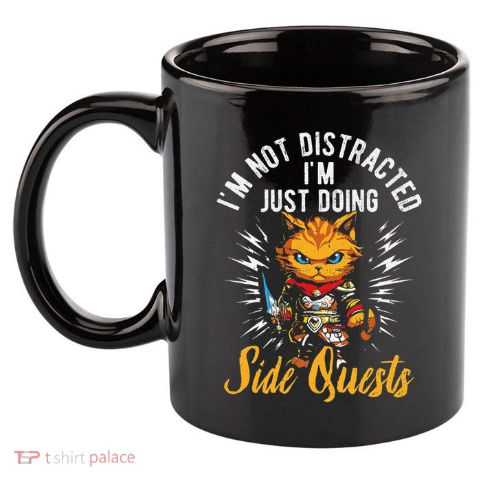 IM Not Distracted IM Just Doing Side Quests 11oz C Handle Ceramic Mug