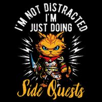 IM Not Distracted IM Just Doing Side Quests Drawstring Bag