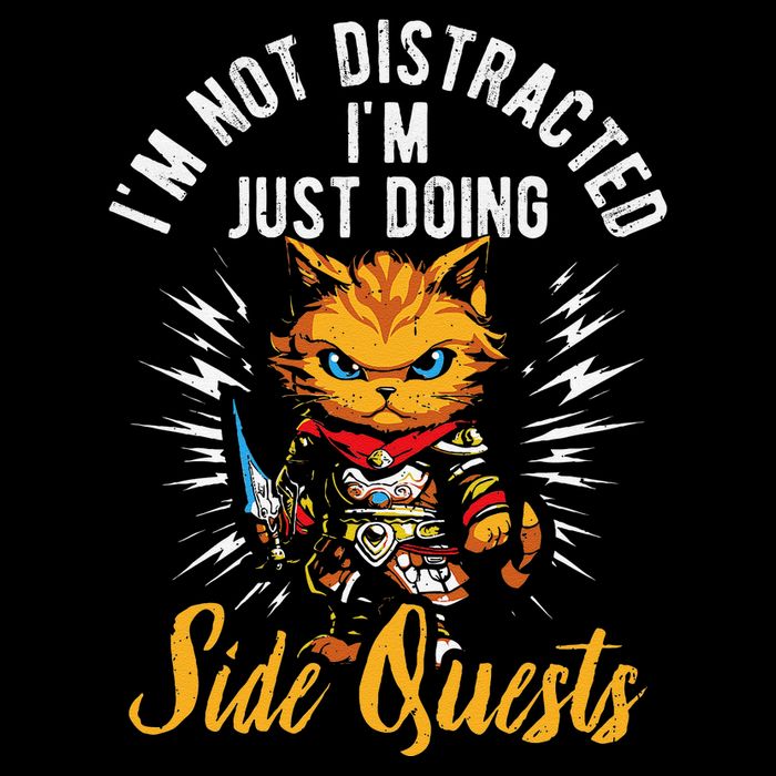 IM Not Distracted IM Just Doing Side Quests Drawstring Bag