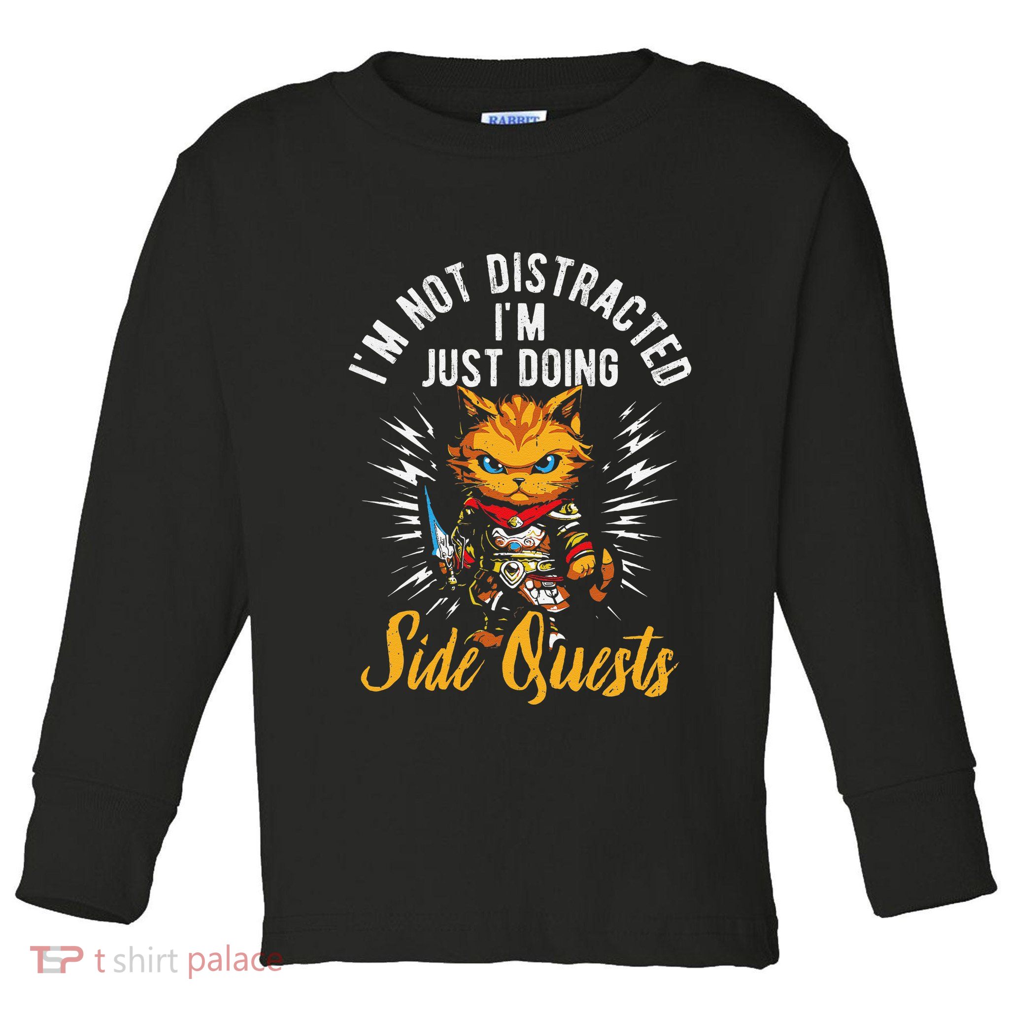 IM Not Distracted IM Just Doing Side Quests Toddler Long Sleeve Shirt