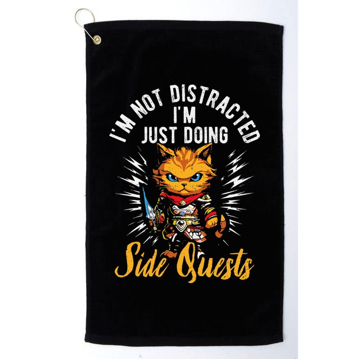 IM Not Distracted IM Just Doing Side Quests Golf Towel