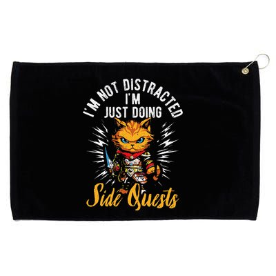 IM Not Distracted IM Just Doing Side Quests Grommeted Golf Towel