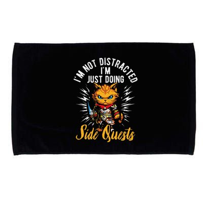 IM Not Distracted IM Just Doing Side Quests Microfiber Hand Towel