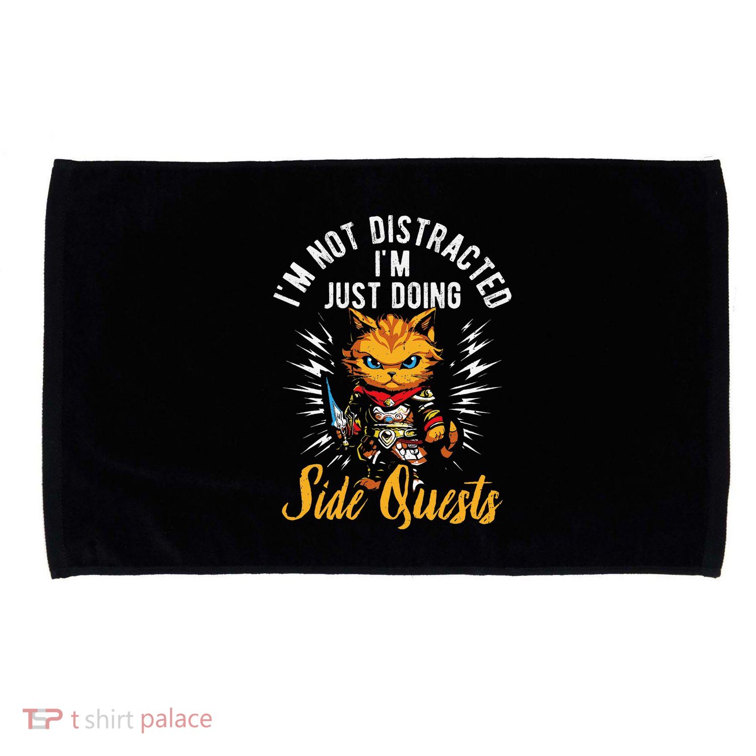 IM Not Distracted IM Just Doing Side Quests Microfiber Hand Towel