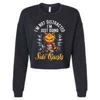 IM Not Distracted IM Just Doing Side Quests Cropped Pullover Crew