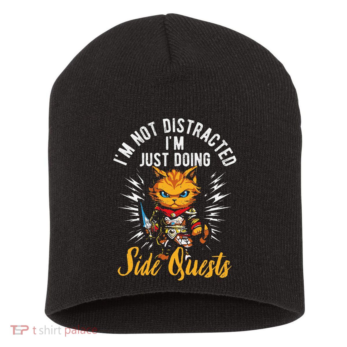IM Not Distracted IM Just Doing Side Quests Short Acrylic Beanie
