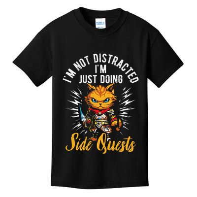 IM Not Distracted IM Just Doing Side Quests Kids T-Shirt