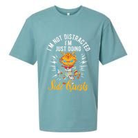 IM Not Distracted IM Just Doing Side Quests Sueded Cloud Jersey T-Shirt