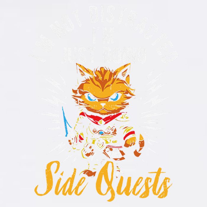 IM Not Distracted IM Just Doing Side Quests Garment-Dyed Sweatshirt