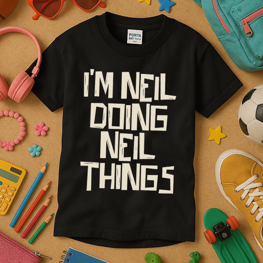 IM Neil Doing Neil Things Kids T-Shirt
