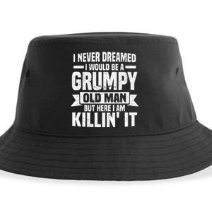 I Never Dreamed I Would Be A Grumpy Old Man Father´s Day Sustainable Bucket Hat