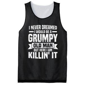 I Never Dreamed I Would Be A Grumpy Old Man Father´s Day Mesh Reversible Basketball Jersey Tank