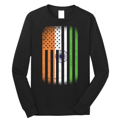 Vintage Indian Flag Long Sleeve Shirt