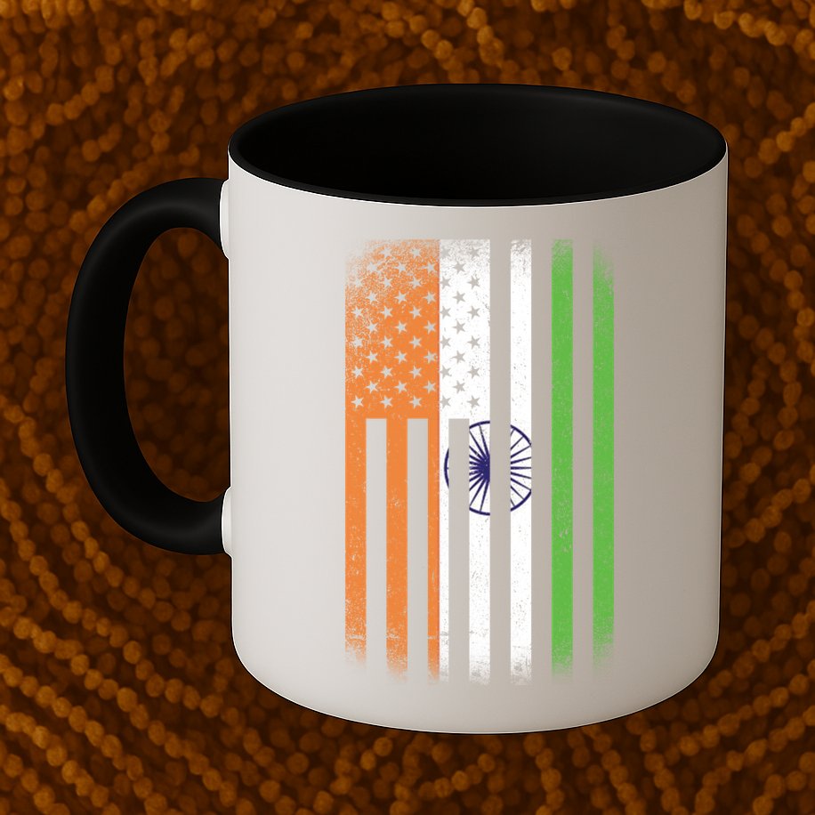 Vintage Indian Flag Mug