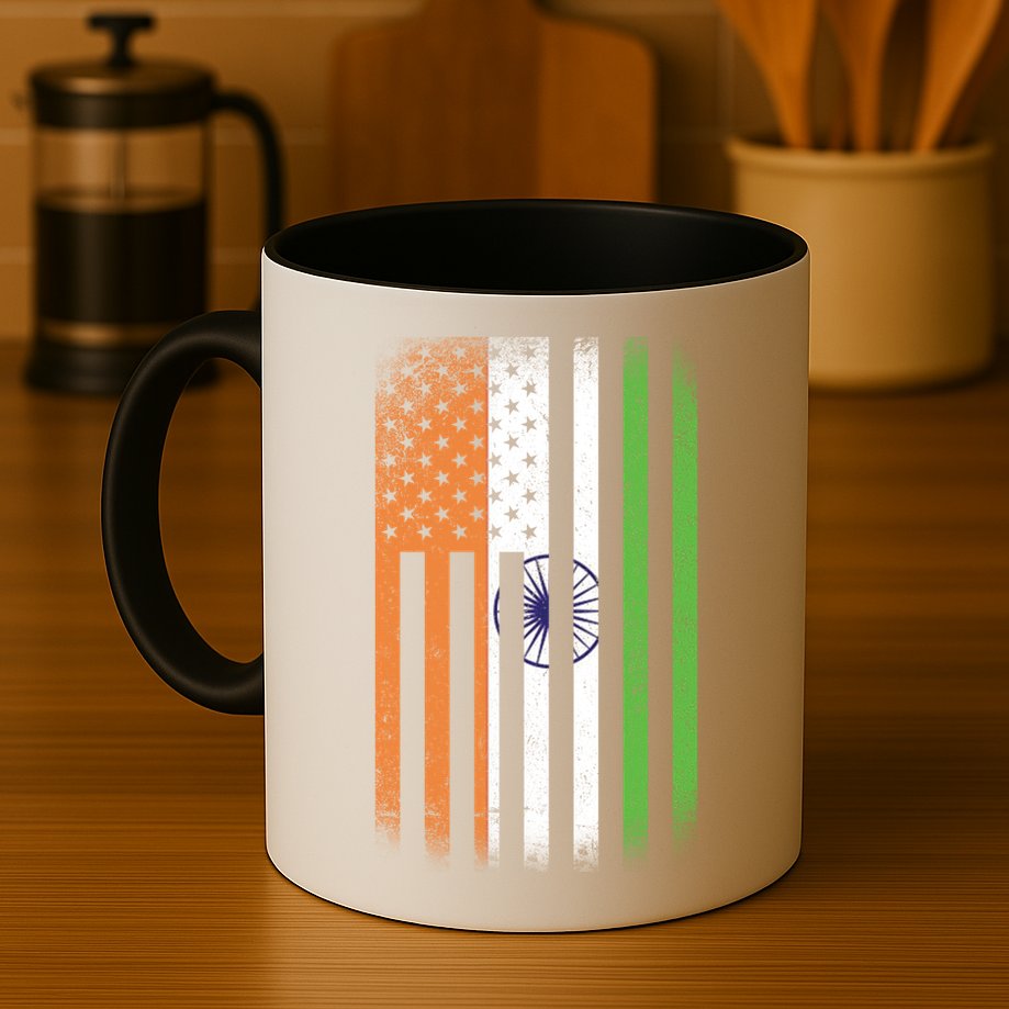 Vintage Indian Flag Mug