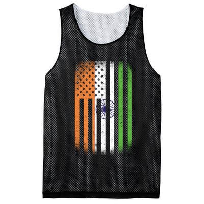 Vintage Indian Flag Mesh Reversible Basketball Jersey Tank