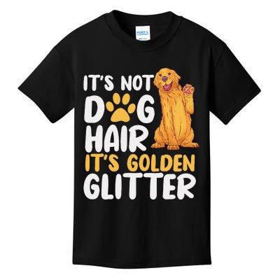 It's Not Dog Hair It's Golden Glitter Retriever Dog Owner Kids T-Shirt