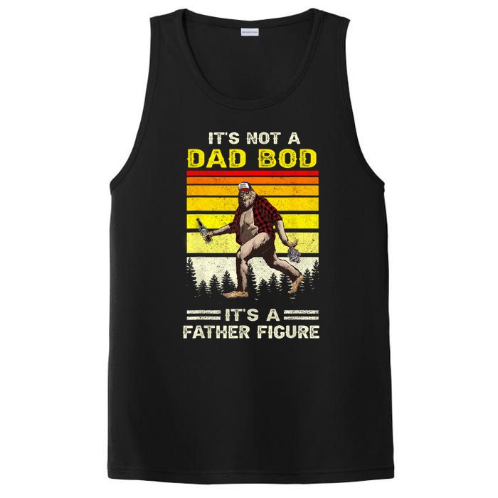 Its Not Dad Bod Funny Bigfoot Dad Sasquatch Fathers Day PosiCharge Competitor Tank