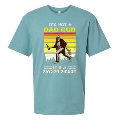 Its Not Dad Bod Funny Bigfoot Dad Sasquatch Sueded Cloud Jersey T-Shirt