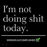 I’m Not Doing Shit Today Mission Accomplished Toddler Sweatshirt