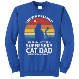 I Never Dreamed ID Grow Up To Be A Super Sexy Cat Dad Tall Sweatshirt