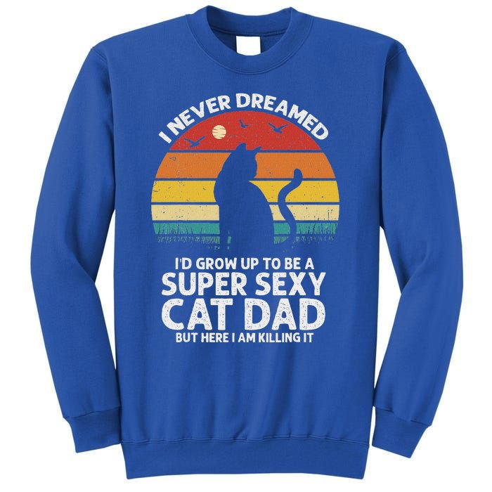 I Never Dreamed ID Grow Up To Be A Super Sexy Cat Dad Tall Sweatshirt