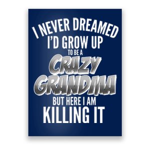 I Never Dreamed I'd Grow Up To Be A Crazy Grandma Poster