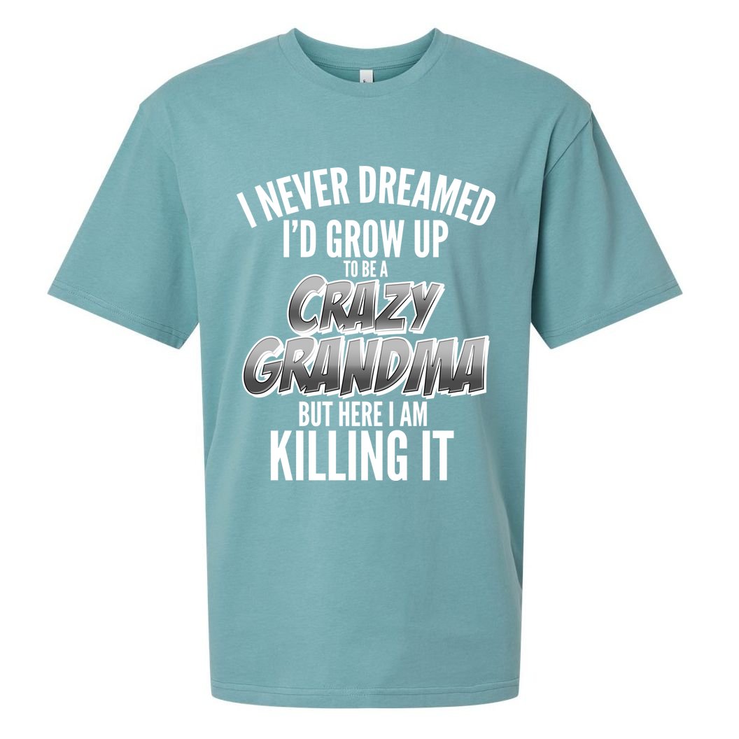 I Never Dreamed I'd Grow Up To Be A Crazy Grandma Sueded Cloud Jersey T-Shirt
