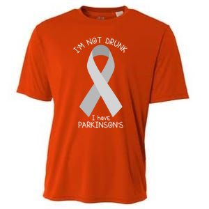 Im Not Drunk I Have Parkinsons Awareness Ribbon Pd Patient Gift Cooling Performance Crew T-Shirt