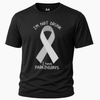 Im Not Drunk I Have Parkinsons Awareness Ribbon Pd Patient Gift Cooling Performance Crew T-Shirt