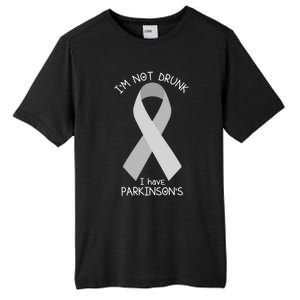 Im Not Drunk I Have Parkinsons Awareness Ribbon Pd Patient Gift Tall Fusion ChromaSoft Performance T-Shirt