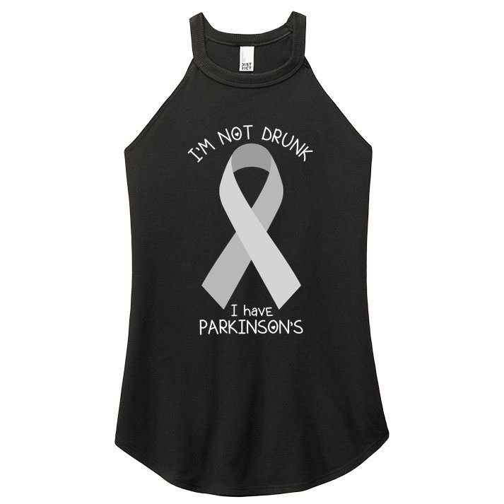 Im Not Drunk I Have Parkinsons Awareness Ribbon Pd Patient Gift Women's Perfect Tri Rocker Tank