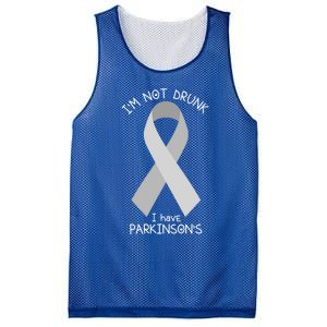 Im Not Drunk I Have Parkinsons Awareness Ribbon Pd Patient Gift Mesh Reversible Basketball Jersey Tank