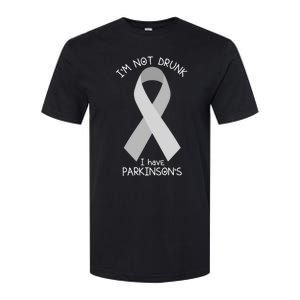 Im Not Drunk I Have Parkinsons Awareness Ribbon Pd Patient Gift Softstyle CVC T-Shirt