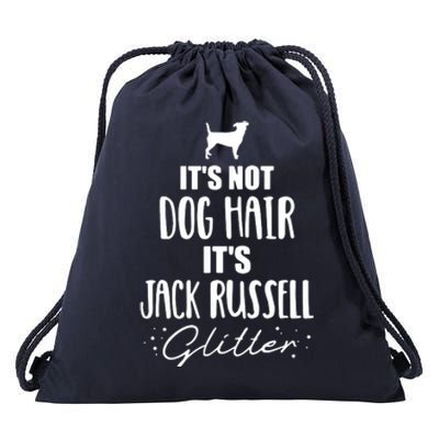 Its Not Dog Hair Its Jack Russell Drawstring Bag