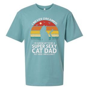 I Never Dreamed ID Grow Up To Be A Super Sexy Cat Dad Funny Sueded Cloud Jersey T-Shirt