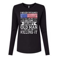 I Never Dreamed I'd Become A Grumpy Old Man Womens Cotton Relaxed Long Sleeve T-Shirt