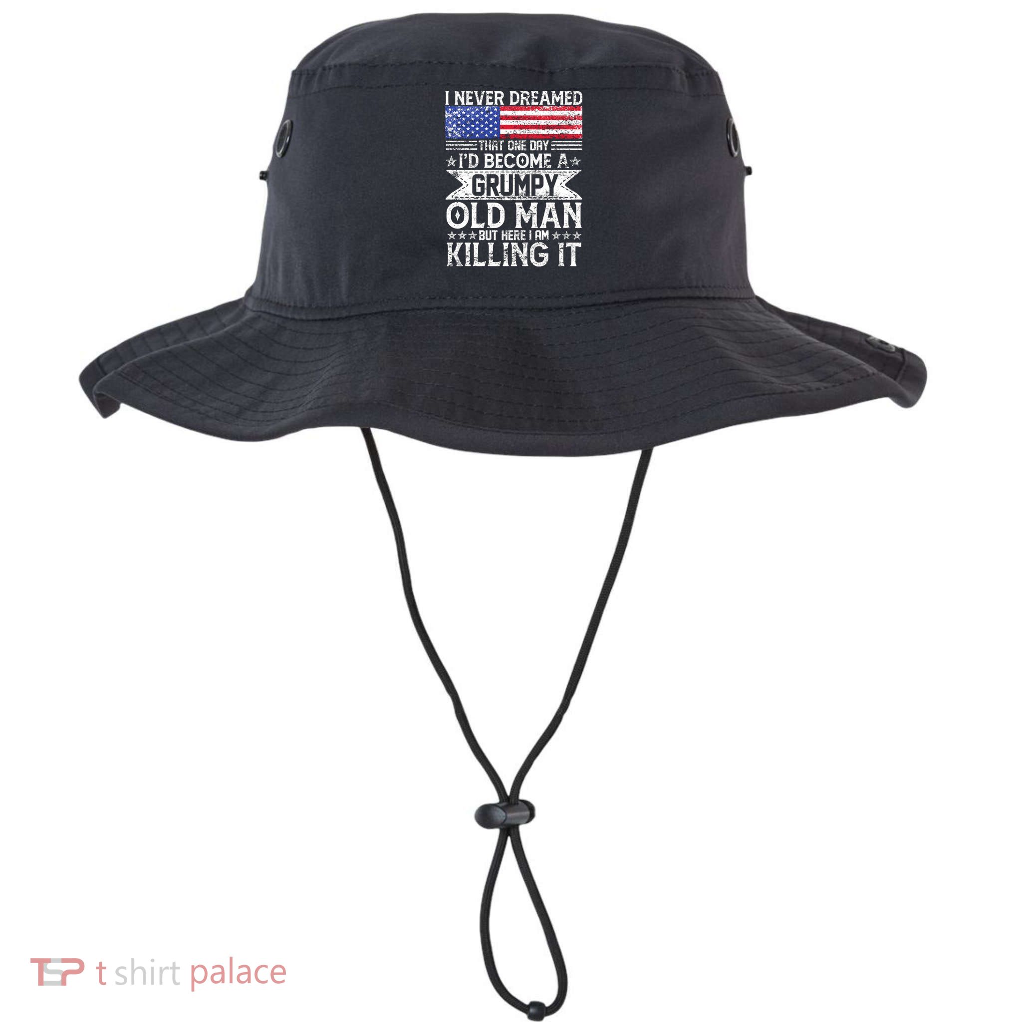 I Never Dreamed I'd Become A Grumpy Old Man Legacy Cool Fit Booney Bucket Hat