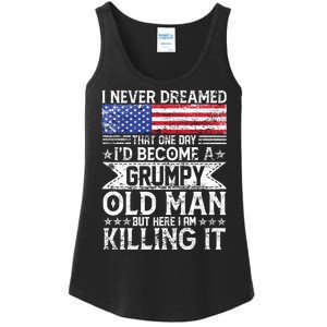 I Never Dreamed I'd Become A Grumpy Old Man Ladies Essential Tank