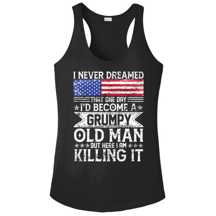 I Never Dreamed I'd Become A Grumpy Old Man Ladies PosiCharge Competitor Racerback Tank