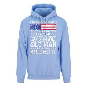 I Never Dreamed I'd Become A Grumpy Old Man Unisex Surf Hoodie