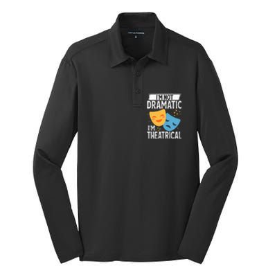 IM Not Dramatic IM Theatrical Silk Touch Performance Long Sleeve Polo